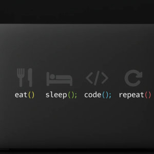 Eat, Sleep, Code and Repeat-2D Laptop Skin